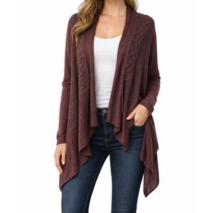 Stella Carakasi cardigan Womans Large Purple Angora sweater cabincore cozycore